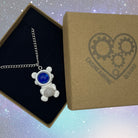 Cute Kawaii Bear Astronaut with Space Rock Necklace