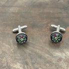 Round Functioning Compass Cufflinks