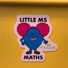 Little Ms Math Vinyl Coated Magnet. STEMinist Women and Girls in Science and Maths Gift