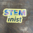 STEMinist Vinyl Magnet. Women and Girls in Science, Technology, Engineering and Maths