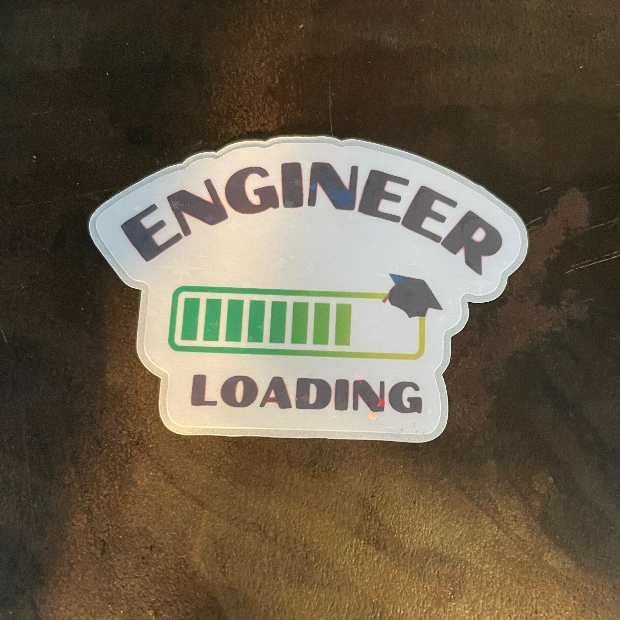 Funny Engineer Loading Engineering Graduate Sticker