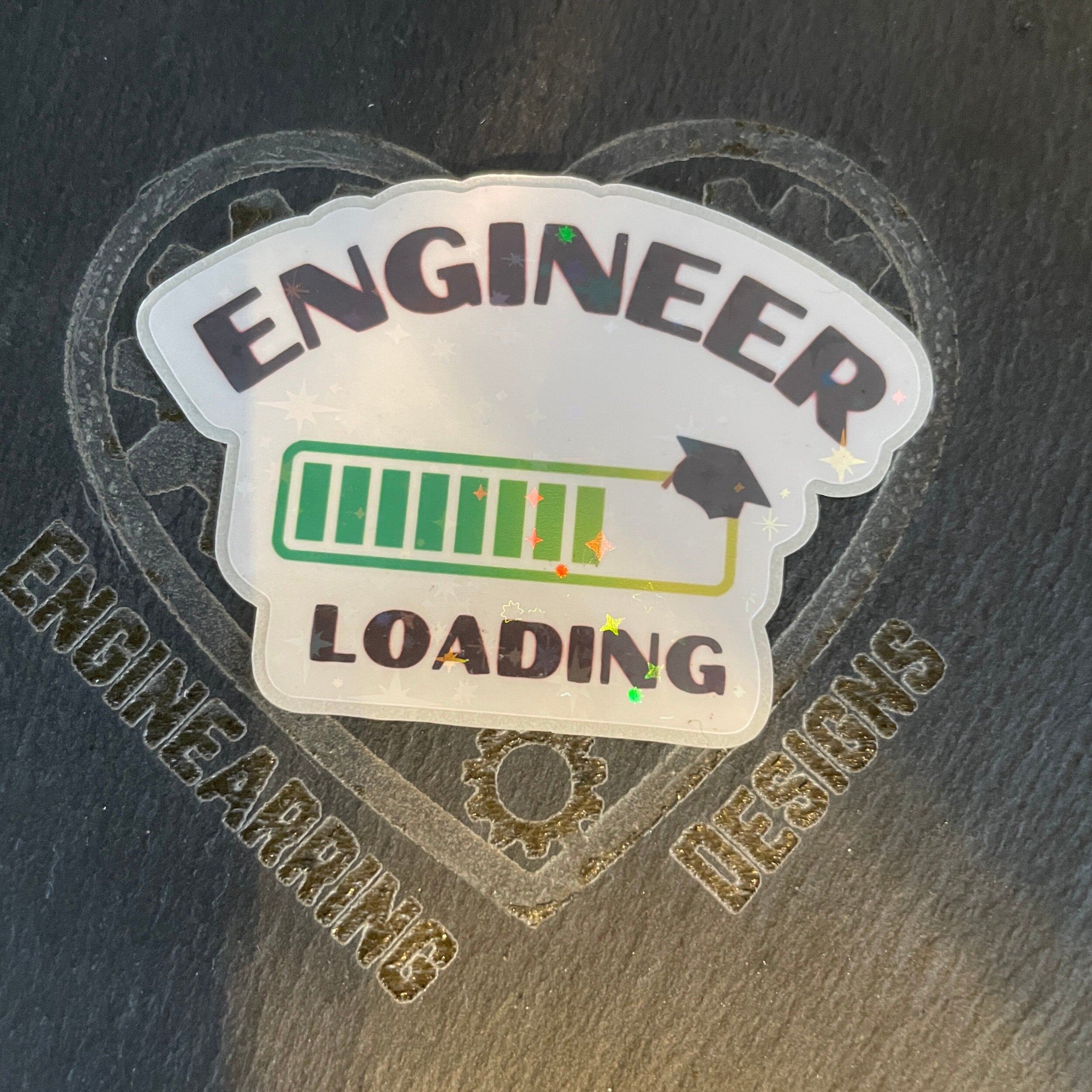 Funny Engineer Loading Engineering Graduate Sticker