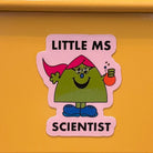 Little Ms Scientist Vinyl Coated Magnet. STEMinist Women and Girls in Science Gift