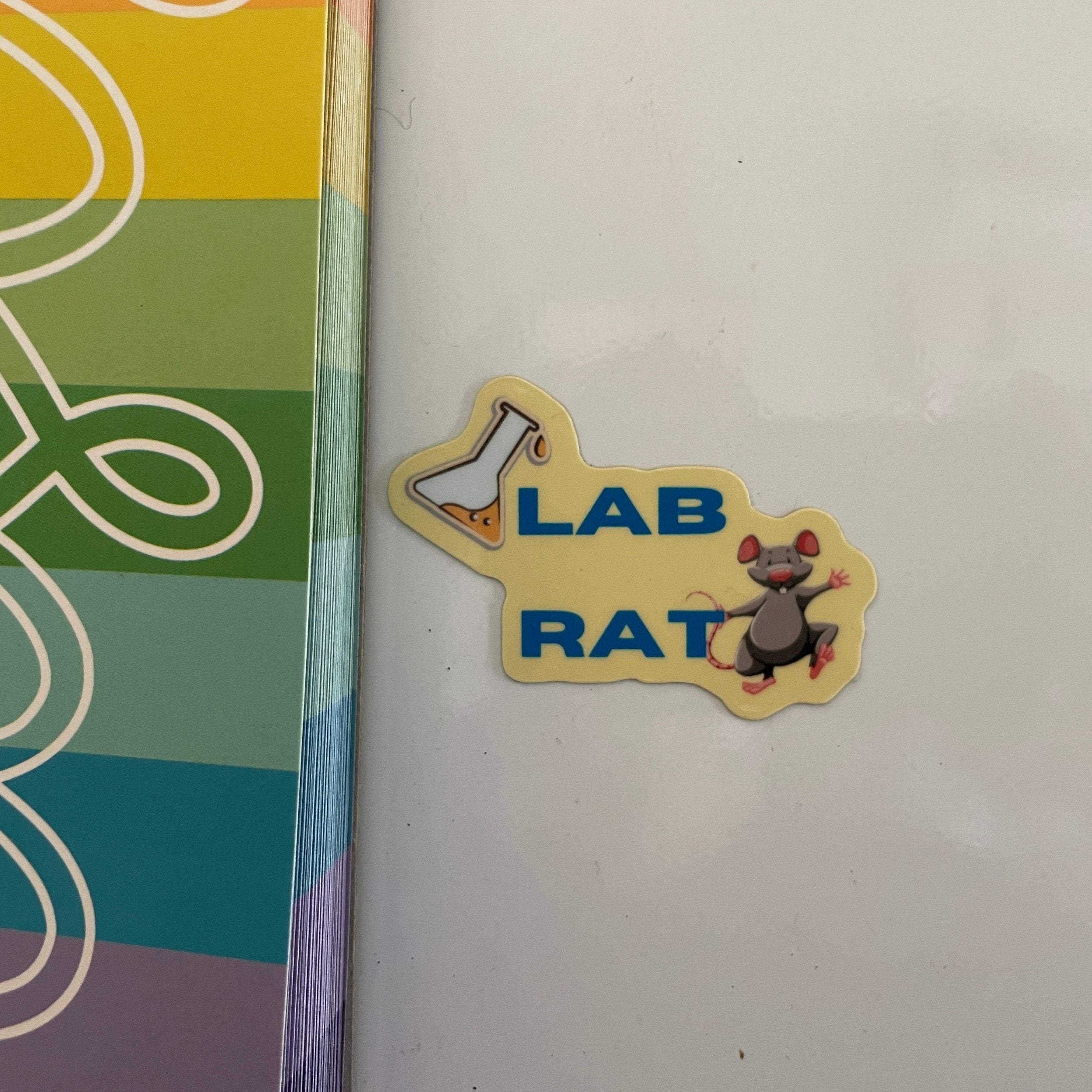 Science Lab Rat Vinyl Coated Magnet