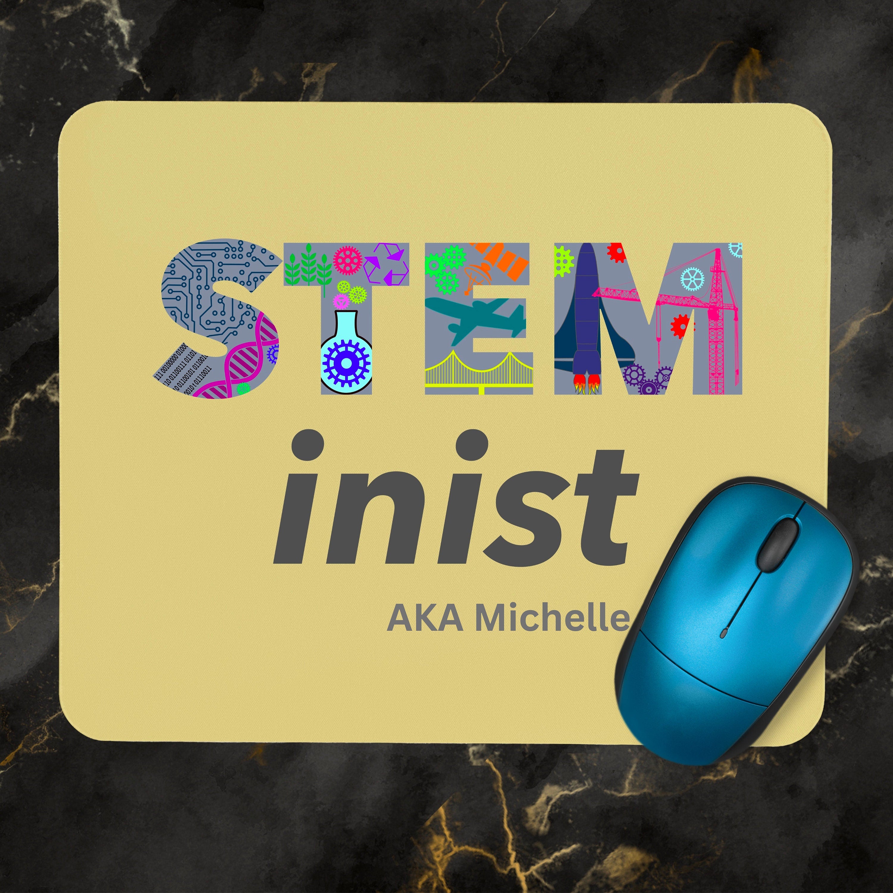 Personalised STEMinist Mousepad