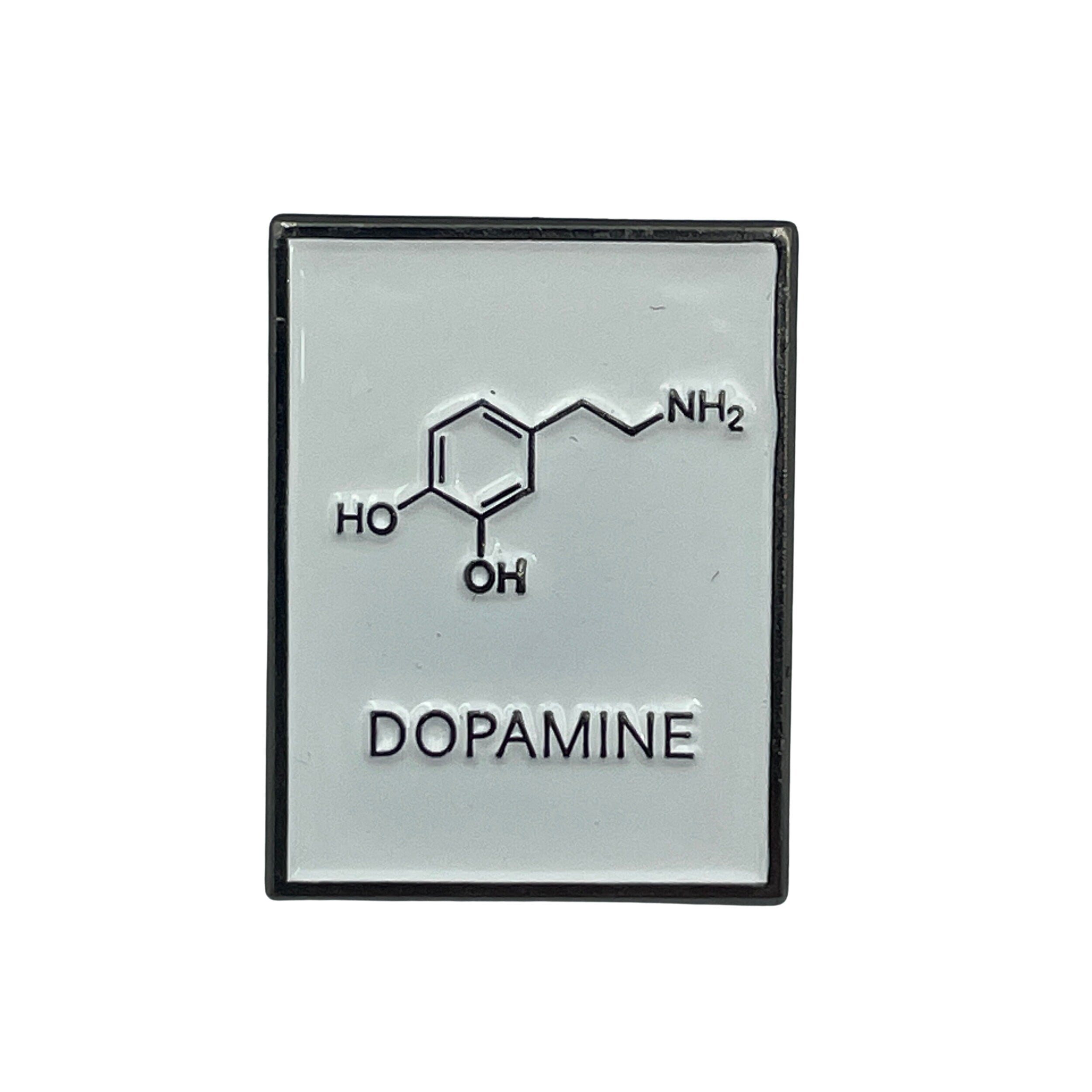 Dopamine Molecule Enamel Pin Badge