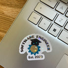 Graduation Software Engineer Sticker. Funny Engineering Graduate decal