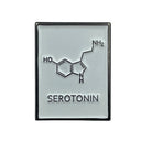 Serotonin Molecule Enamel Pin Badge