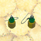 Pineapple Earrings made with upcycled LEGO®