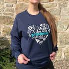 STEMinist Heart Sweatshirt. Women in STEM Science, Engineering, Technology & Math Top