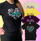 Graphic STEMinist Heart T-shirt. Women in STEM Science, Engineering, Tech and Math