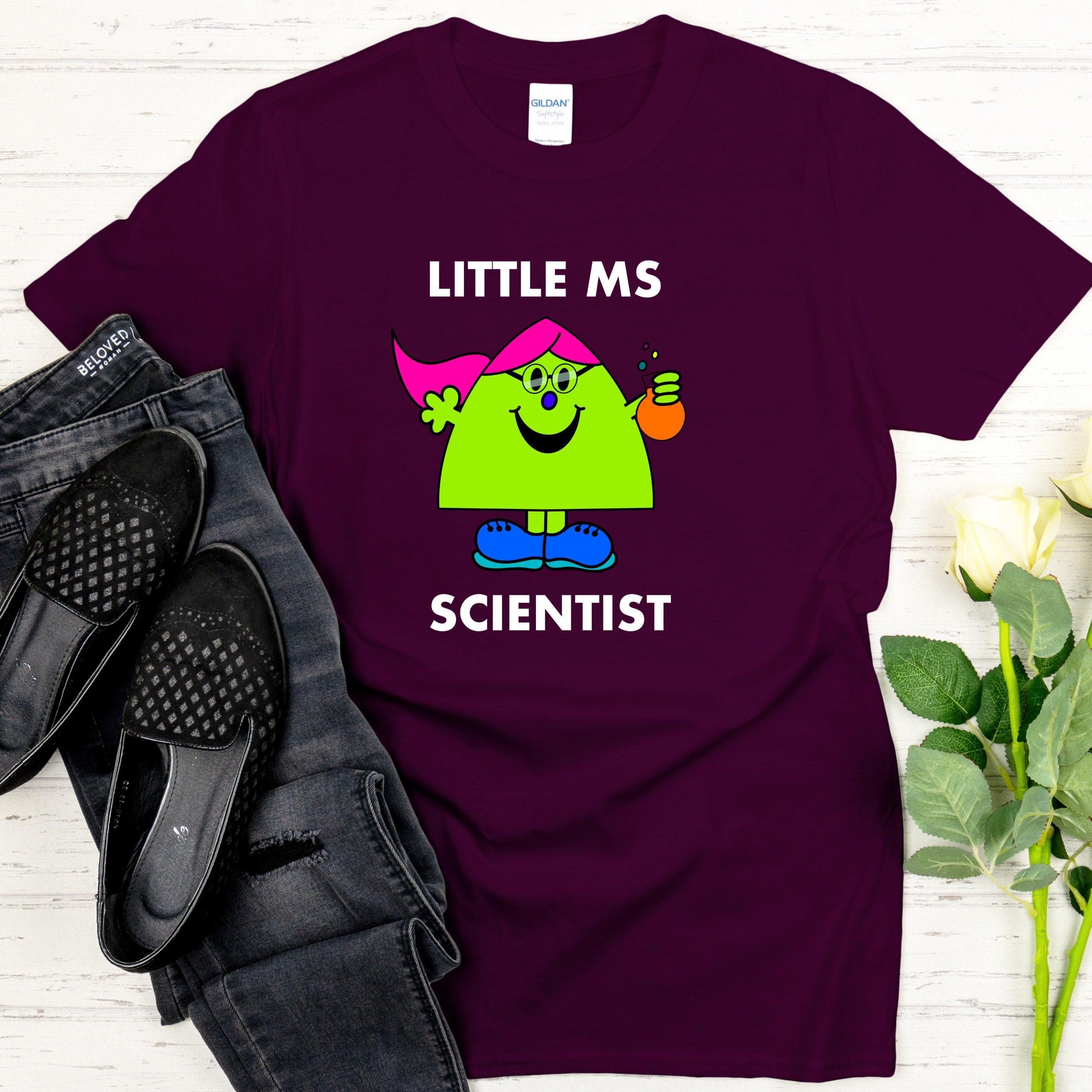 Ms Scientist T-shirt. Relaxed fit Women in Science Top