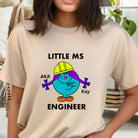 Personalised Ms Engineer T-shirt. Relaxed fit Women in Engineering Top