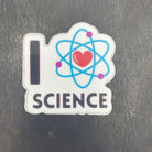 I Love Science Vinyl Decal Sticker. Scientist Gift