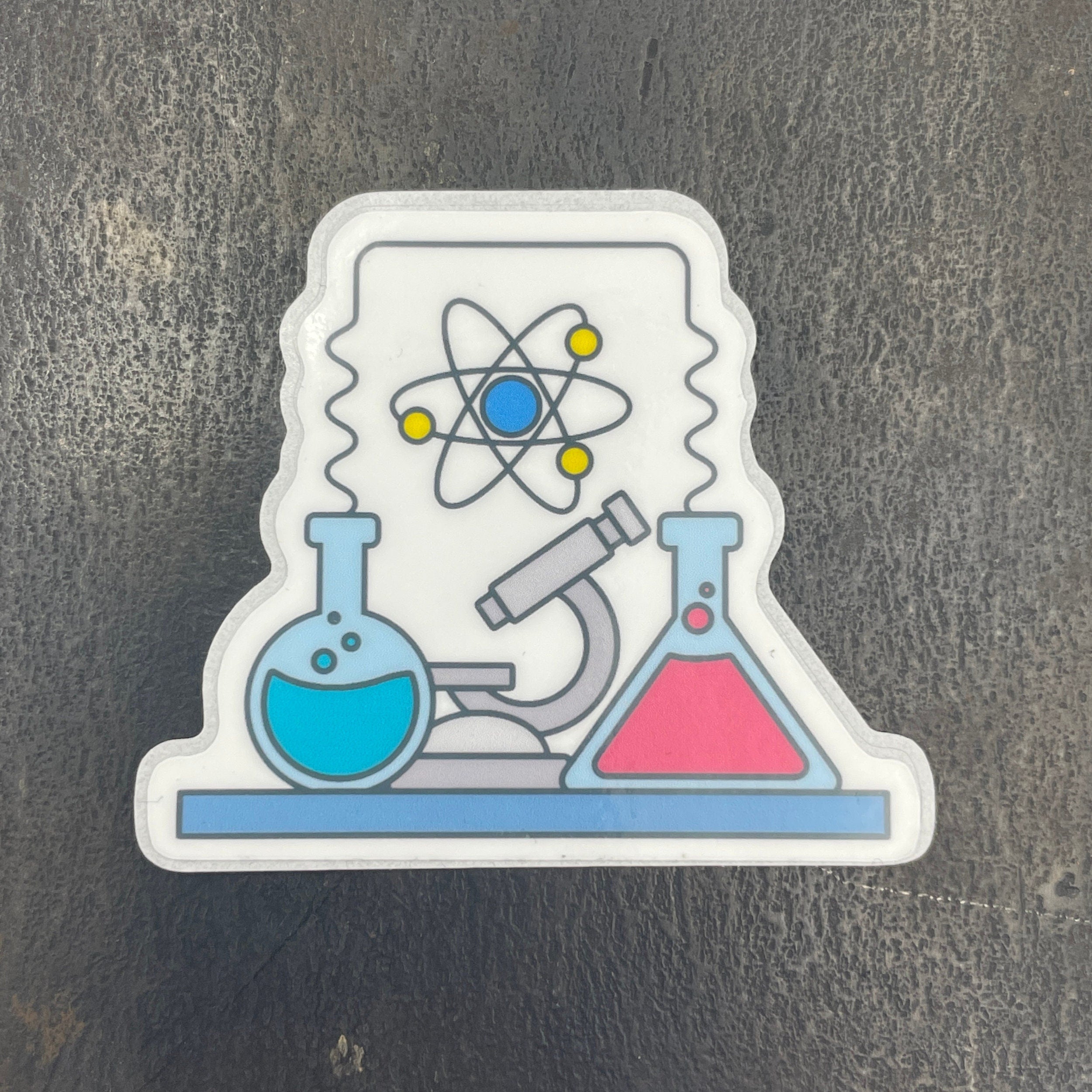 Experimental Science Vinyl Decal Sticker. Scientist Gift