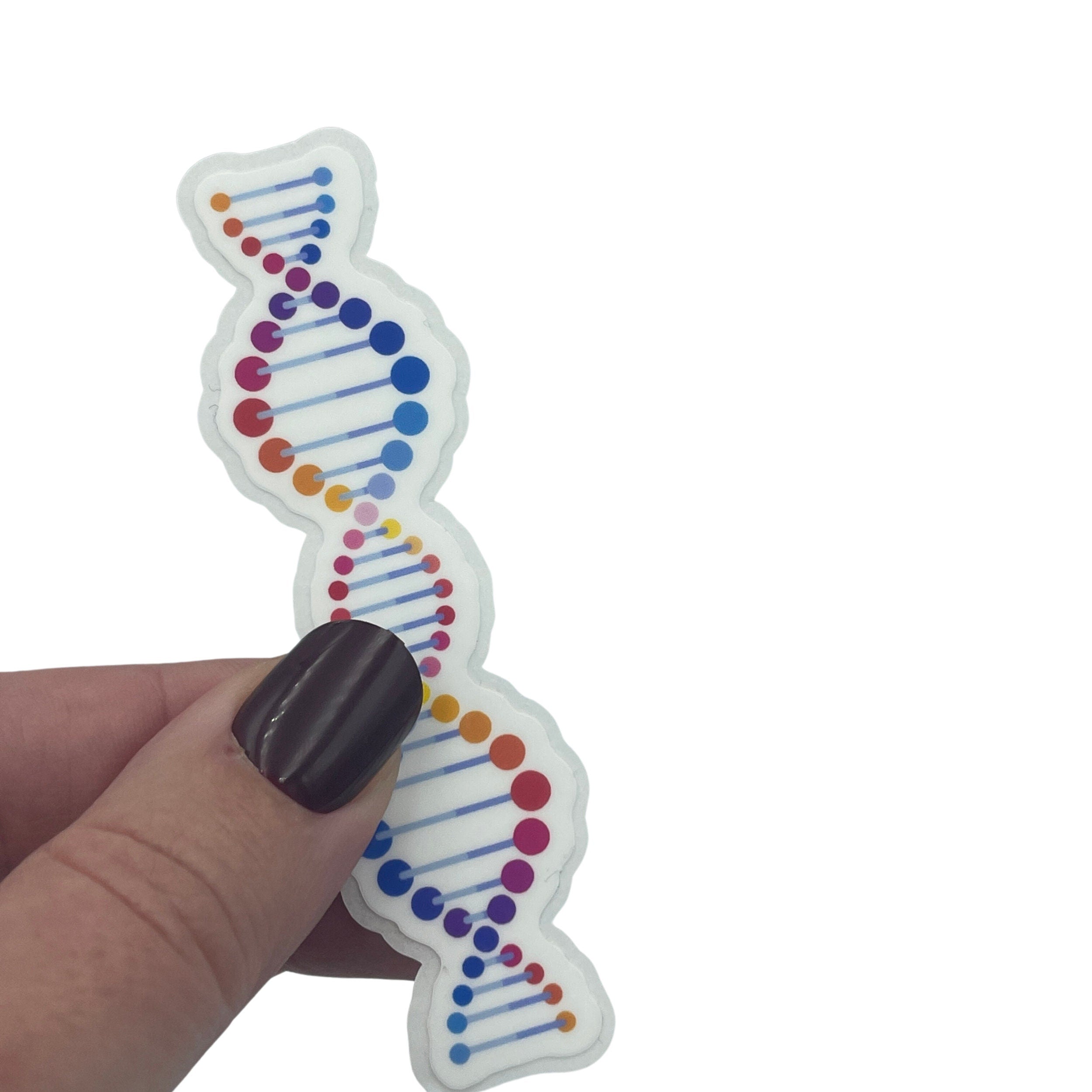 Vinyl DNA Sticker. Double Helix Science decal