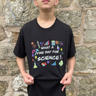 What a Fine Day for Science kids T-Shirt! Funny Top for a Young Scientist