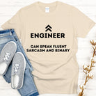 Engineering Speaking Fluent Sarcasm and Binary T-shirt. Sarcastic Engineer Top