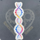 Vinyl DNA Sticker. Double Helix Science decal