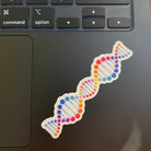 Vinyl DNA Sticker. Double Helix Science decal