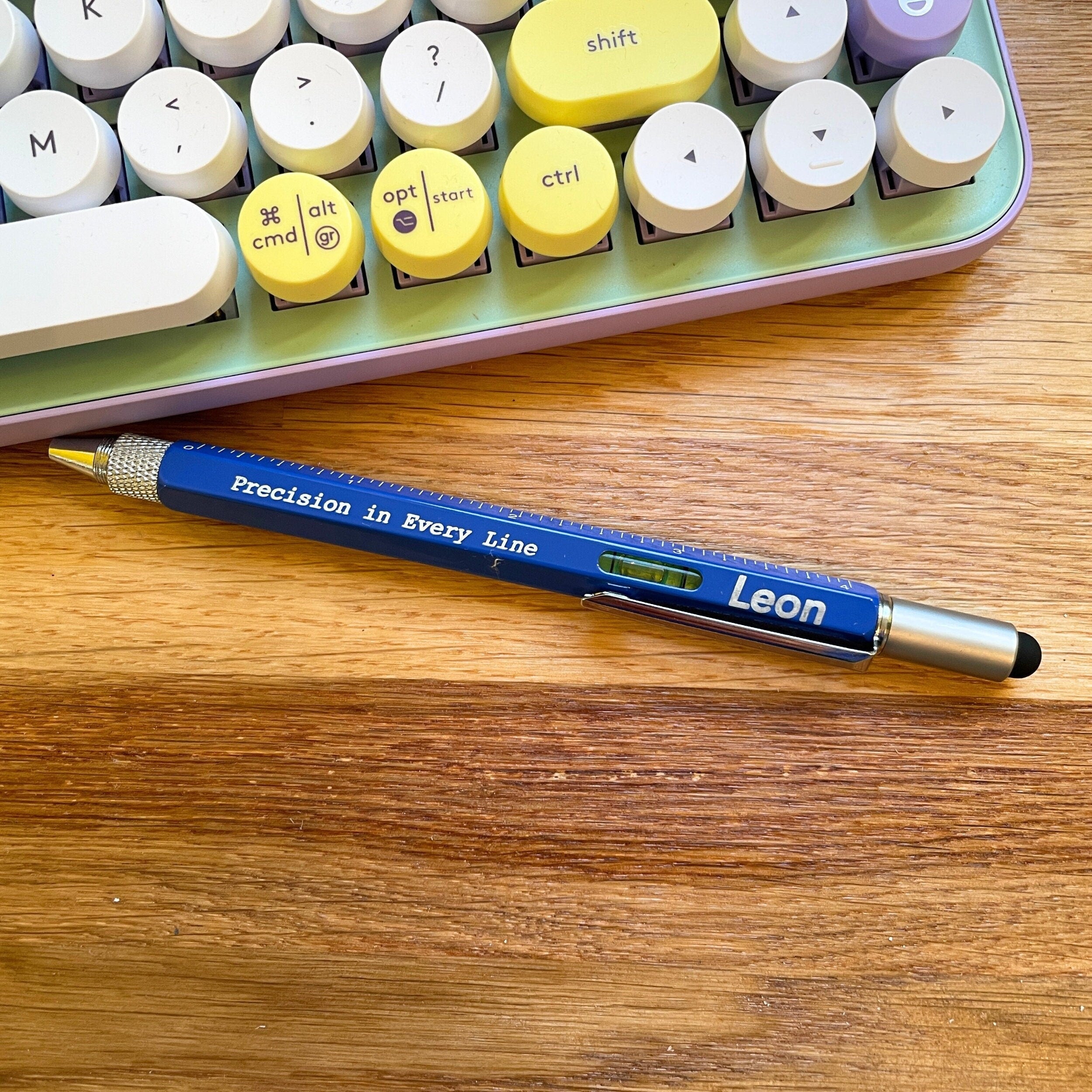 Personalised Multifunction Tool Pen. Custom Name & Message Engineer Gift