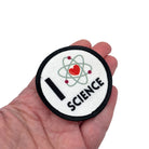 I Love Science Printed Iron on Patch. I Heart Science