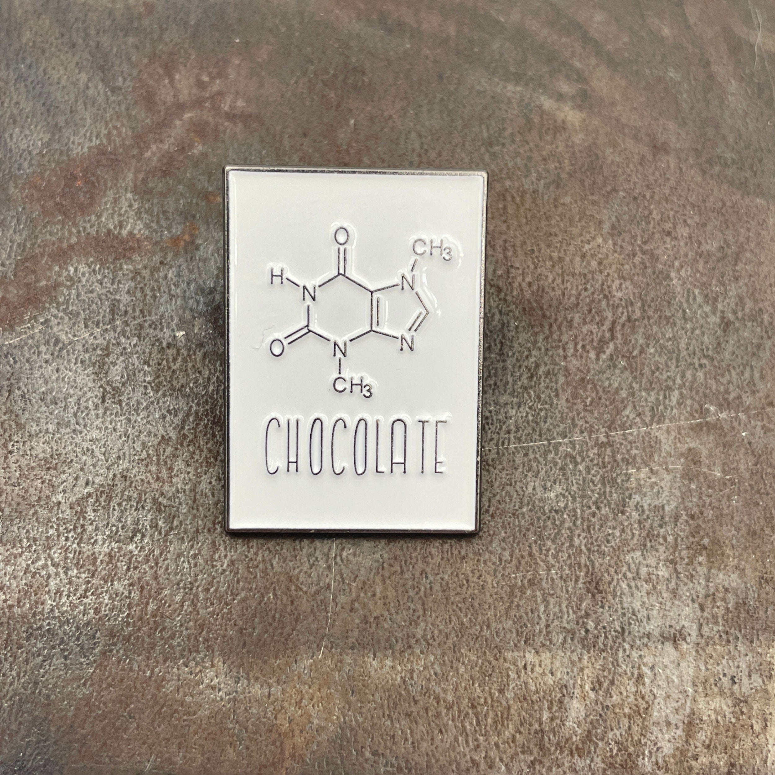 Chocolate Molecule Enamel Pin Badge