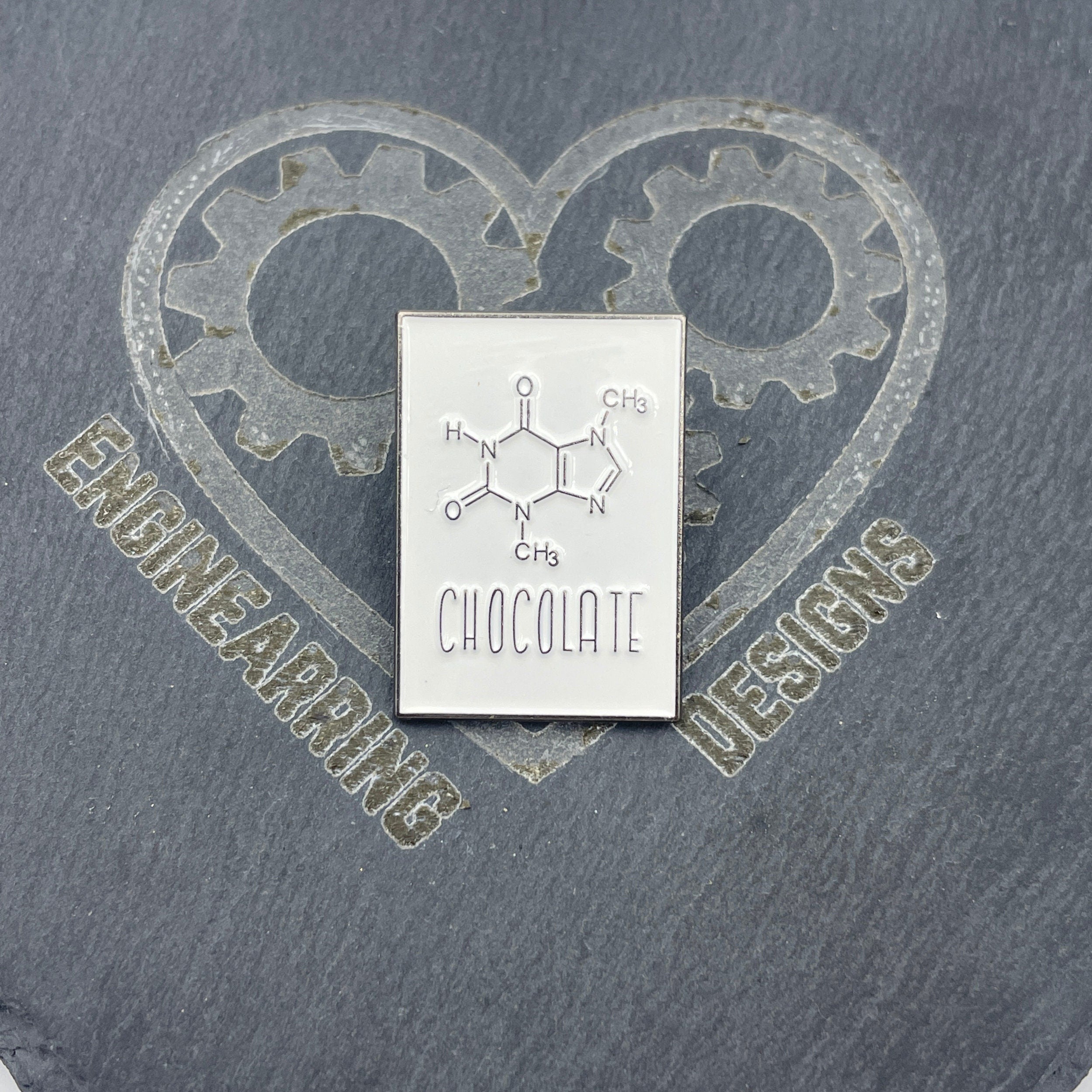 Chocolate Molecule Enamel Pin Badge