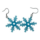 Snowflake Earrings made with upcycled LEGO®