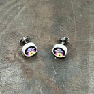 Alien Abduction Stud Earrings made with upcycled LEGO®